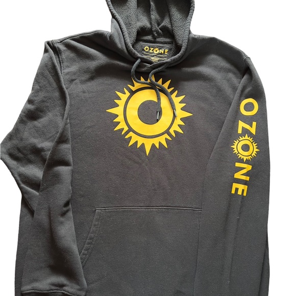 Ozone Black Hoodie Men’s Size Large - Picture 3 of 4